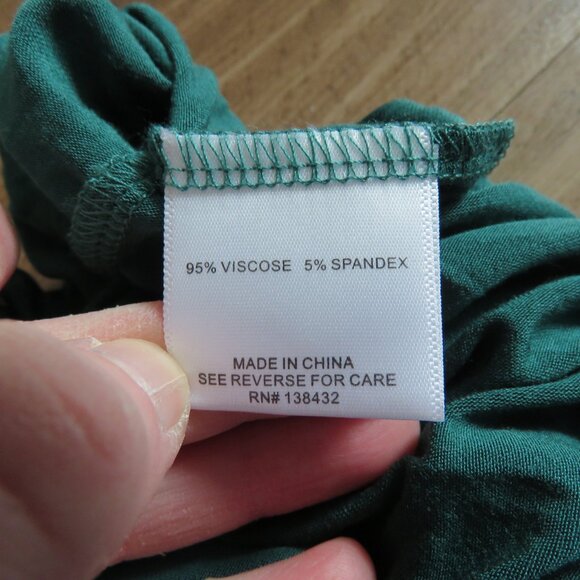 MODCLOTH Kelly Green Tie Front Button Blouse Top Stretch Travel - Size 4X NWOT - Picture 15 of 16